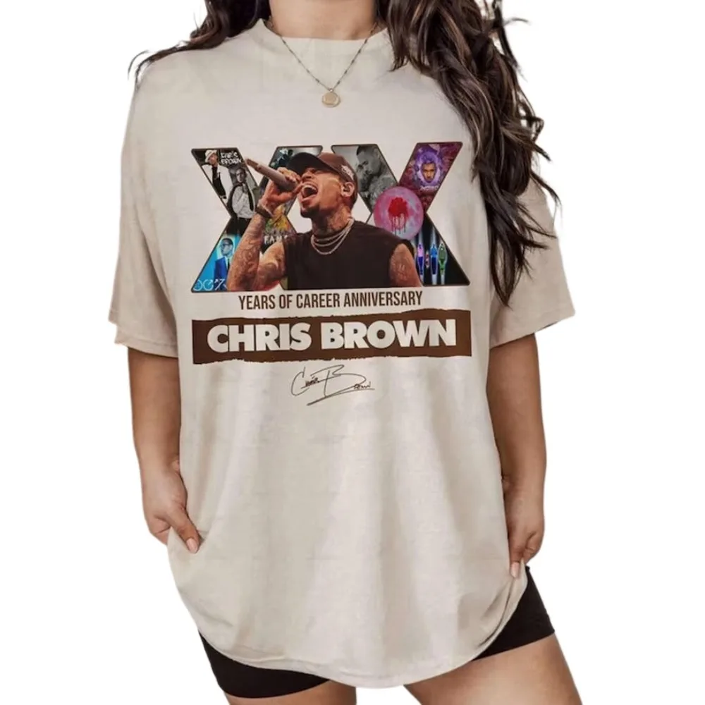 Chris Brown Breezy Bowl XX Tour 2025 Tee Merch T-shirts Women Men Fashion Casual Crewneck Short Sleeve Streetwear T-shirt Gift
Chris Brown Breezy Bowl XX Tour 2025 Tee Merch T-shirts Women Men Fashion Casual Crewneck Short Sleeve Streetwear T-shirt Gift