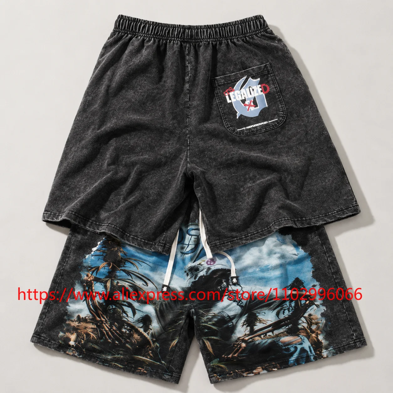 Summer New GOD High Street SPEED Shorts Retro Hip-hop High Quality Men's Casual Loose Elastic Waist Pull-string Shorts in Stock
Summer New GOD High Street SPEED Shorts Retro Hip-hop High Quality Men's Casual Loose Elastic Waist Pull-string Shorts in Stock