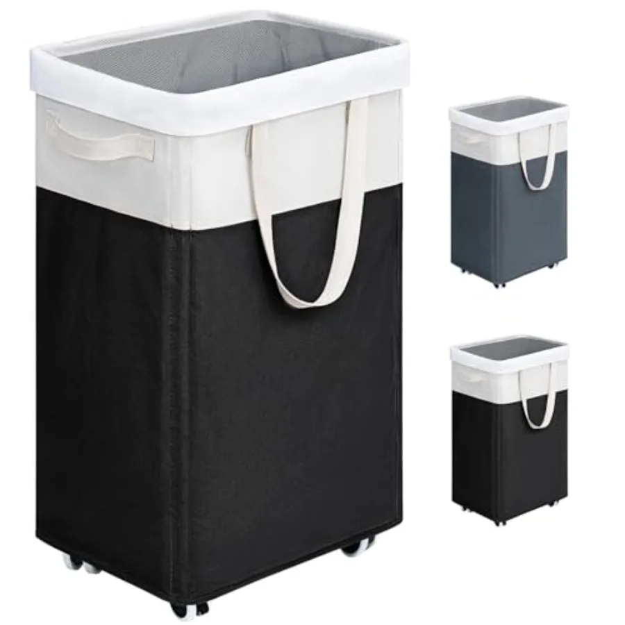 Rolling Laundry Hamper with Wheels 75L Black Laundry Hamper for Dirty Clothes Collapsible Laundry Basket with Removable Wash Bl
Rolling Laundry Hamper with Wheels 75L Black Laundry Hamper for Dirty Clothes Collapsible Laundry Basket with Removable Wash Bl
