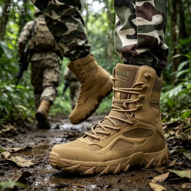 New Men Motorcycle Tactical Boots Anti-Slip Ultrallight Hunting Boots High Quality Work Army Desert Safety Climbing Hiking Shoes
New Men Motorcycle Tactical Boots Anti-Slip Ultrallight Hunting Boots High Quality Work Army Desert Safety Climbing Hiking Shoes