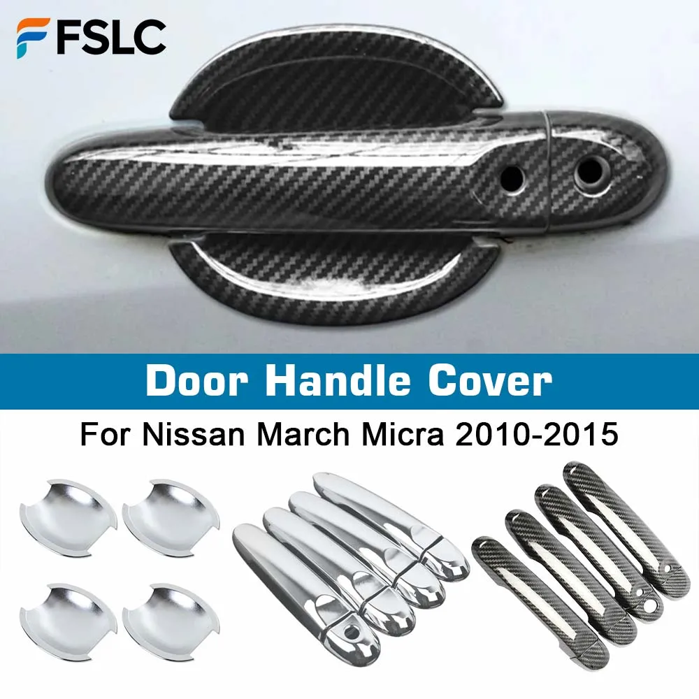 Door Handle Cover For Nissan March Micra K13 2010-2015 Carbon Fiber Chrome Car Trim Stickers Car Styling Accessories
Door Handle Cover For Nissan March Micra K13 2010-2015 Carbon Fiber Chrome Car Trim Stickers Car Styling Accessories