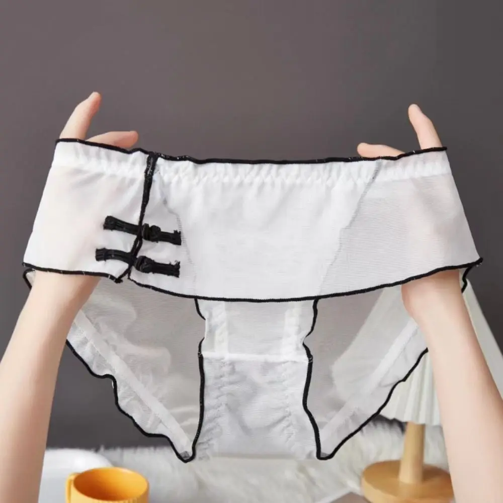 Thin Belt Retro Embroidered Underpants Transparent Cotton Crotch Mesh Mid Waisted Briefs Underwear Female Lingerie
Thin Belt Retro Embroidered Underpants Transparent Cotton Crotch Mesh Mid Waisted Briefs Underwear Female Lingerie