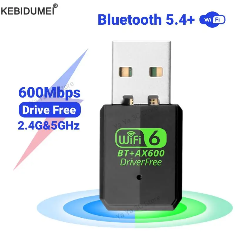600Mbps USB WiFi Bluetooth 5.4 Adapter 2 IN 1 Dual Band 2.4G/5GHz Wi-Fi Dongle Wireless Network Card Receiver For PC Laptop
600Mbps USB WiFi Bluetooth 5.4 Adapter 2 IN 1 Dual Band 2.4G/5GHz Wi-Fi Dongle Wireless Network Card Receiver For PC Laptop