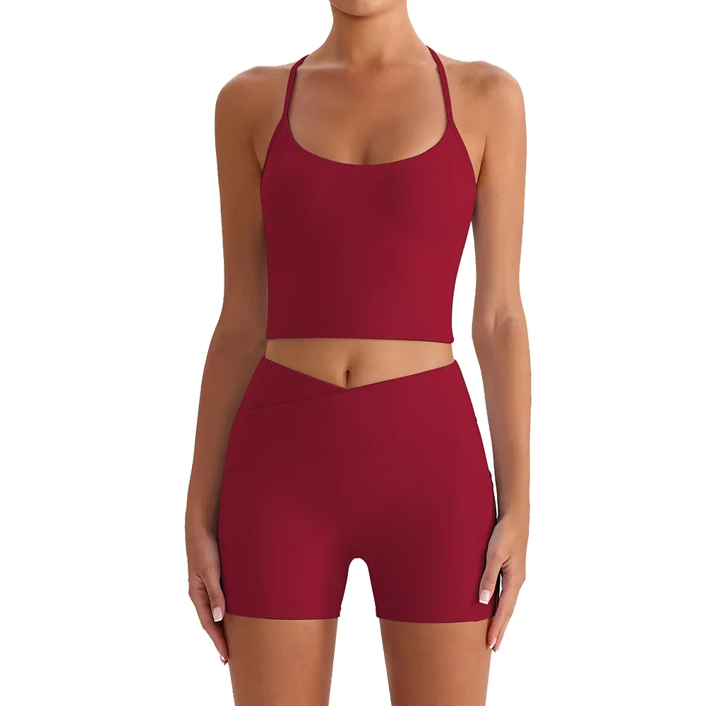 Women's Summer Fashion Activewear Set Yoga Running Tank Top with Outer Pocket Shorts for Gym Fitness
Women's Summer Fashion Activewear Set Yoga Running Tank Top with Outer Pocket Shorts for Gym Fitness