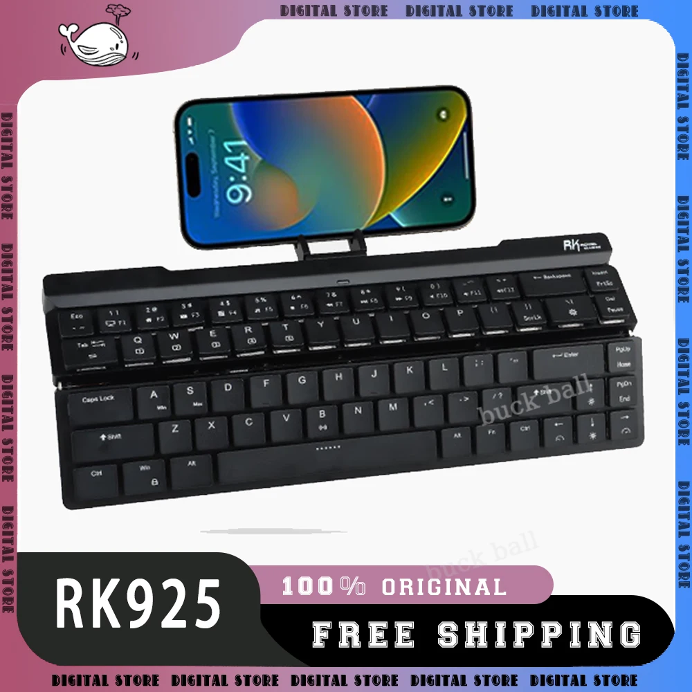 RK925 Portable Folding Keyboard 68 Keys 2 Mode Bluetooth Wireless Mechanical Keyboard USB Mini Wired Keyboard For iPad Win Gifts
RK925 Portable Folding Keyboard 68 Keys 2 Mode Bluetooth Wireless Mechanical Keyboard USB Mini Wired Keyboard For iPad Win Gifts