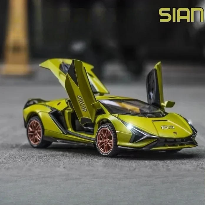 1:32 SIAN Sports Car Simulation Diecast Metal Alloy Model Car Sound Light Pull Back Collection Kids Toy Gifts
1:32 SIAN Sports Car Simulation Diecast Metal Alloy Model Car Sound Light Pull Back Collection Kids Toy Gifts