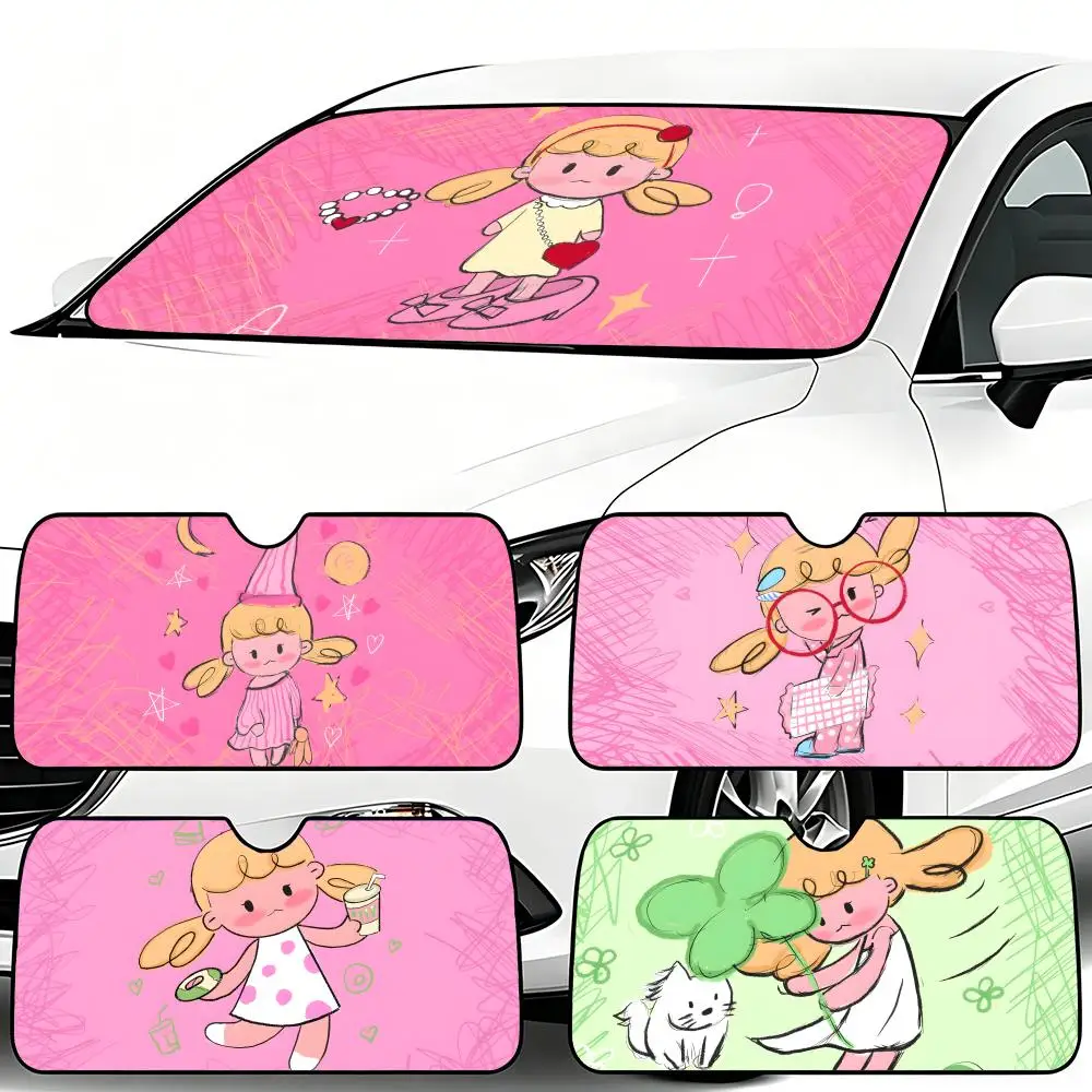 Cartoon A-doudou Sun Visor Car Windshield Sunshade Foldable Automotive Protection Sun Block Cover
Cartoon A-doudou Sun Visor Car Windshield Sunshade Foldable Automotive Protection Sun Block Cover