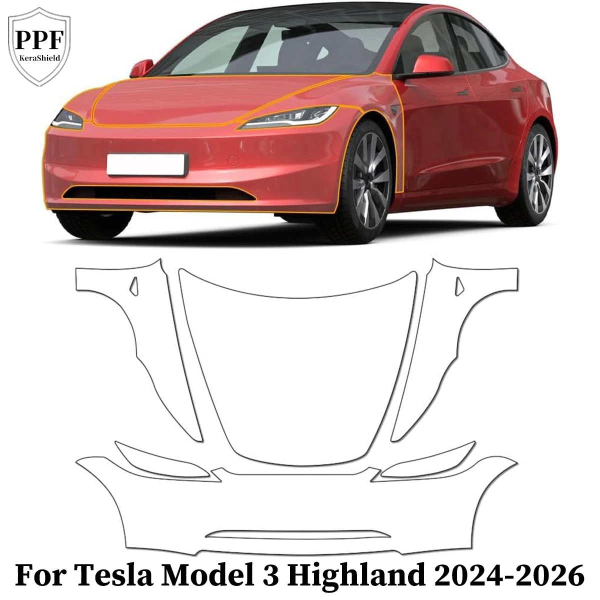 For Tesla Model 3 Highland 2024 2025 2026 TPU Car Paint Protection Film Pre-cut PPF Anti-Scratch Clear Cover Invisible Resistant
For Tesla Model 3 Highland 2024 2025 2026 TPU Car Paint Protection Film Pre-cut PPF Anti-Scratch Clear Cover Invisible Resistant