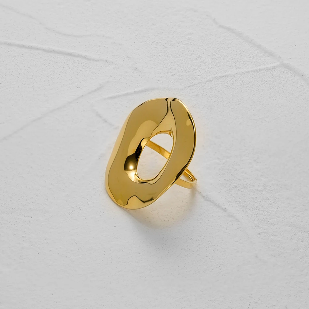 ENFASHION Anillos Mujer Geometry Irregular Hollow Ring For Women Stainless steel 18K Plated Gold Fashion Jewelry Cocktail R4570
ENFASHION Anillos Mujer Geometry Irregular Hollow Ring For Women Stainless steel 18K Plated Gold Fashion Jewelry Cocktail R4570