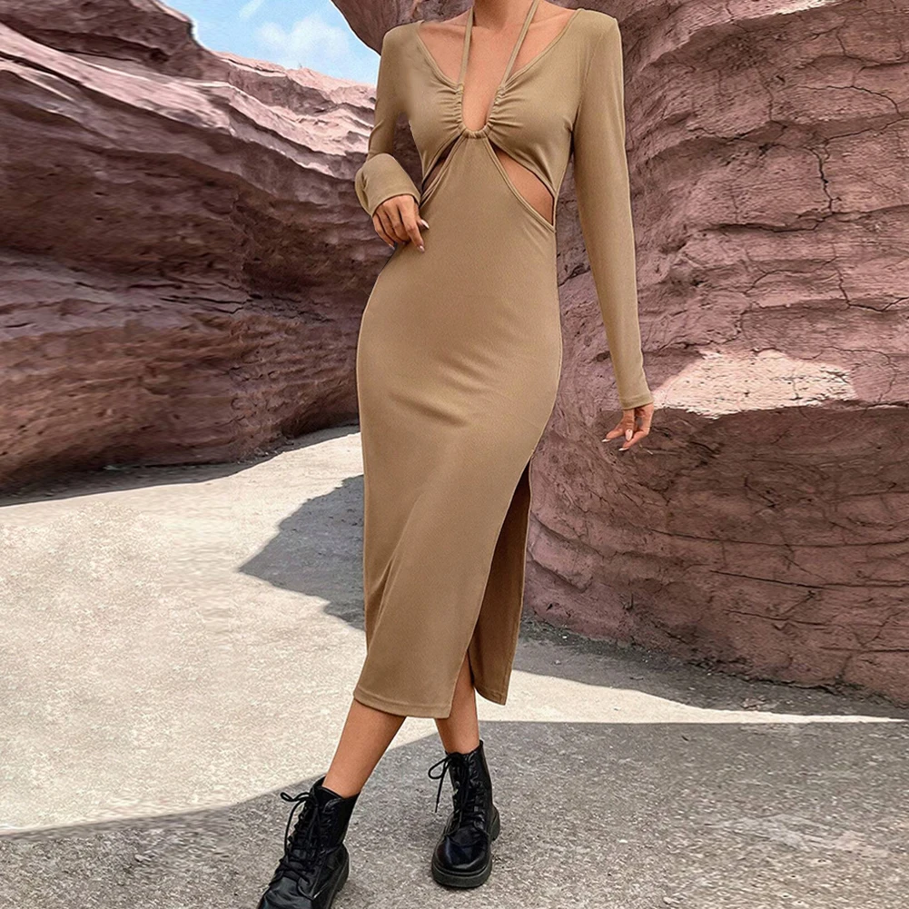 Women Dress Women's Dress U-Neck Autumn And Winter Daily Elegant Female Hip-covering Hollow Long-sleeved Hot New
Women Dress Women's Dress U-Neck Autumn And Winter Daily Elegant Female Hip-covering Hollow Long-sleeved Hot New