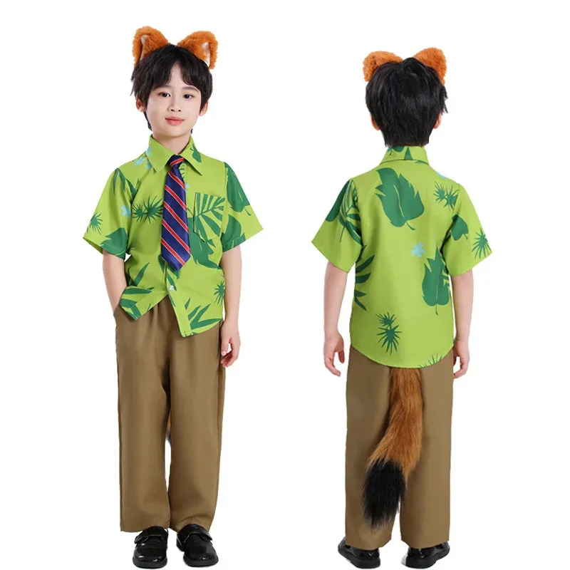 BEAST KINGDOM Nick Wilde Cosplay Costumes Zootopia Cosplay Summer Shirt Tie Nick Suits Halloween Carnival Cos kids Unisex Gifts
BEAST KINGDOM Nick Wilde Cosplay Costumes Zootopia Cosplay Summer Shirt Tie Nick Suits Halloween Carnival Cos kids Unisex Gifts