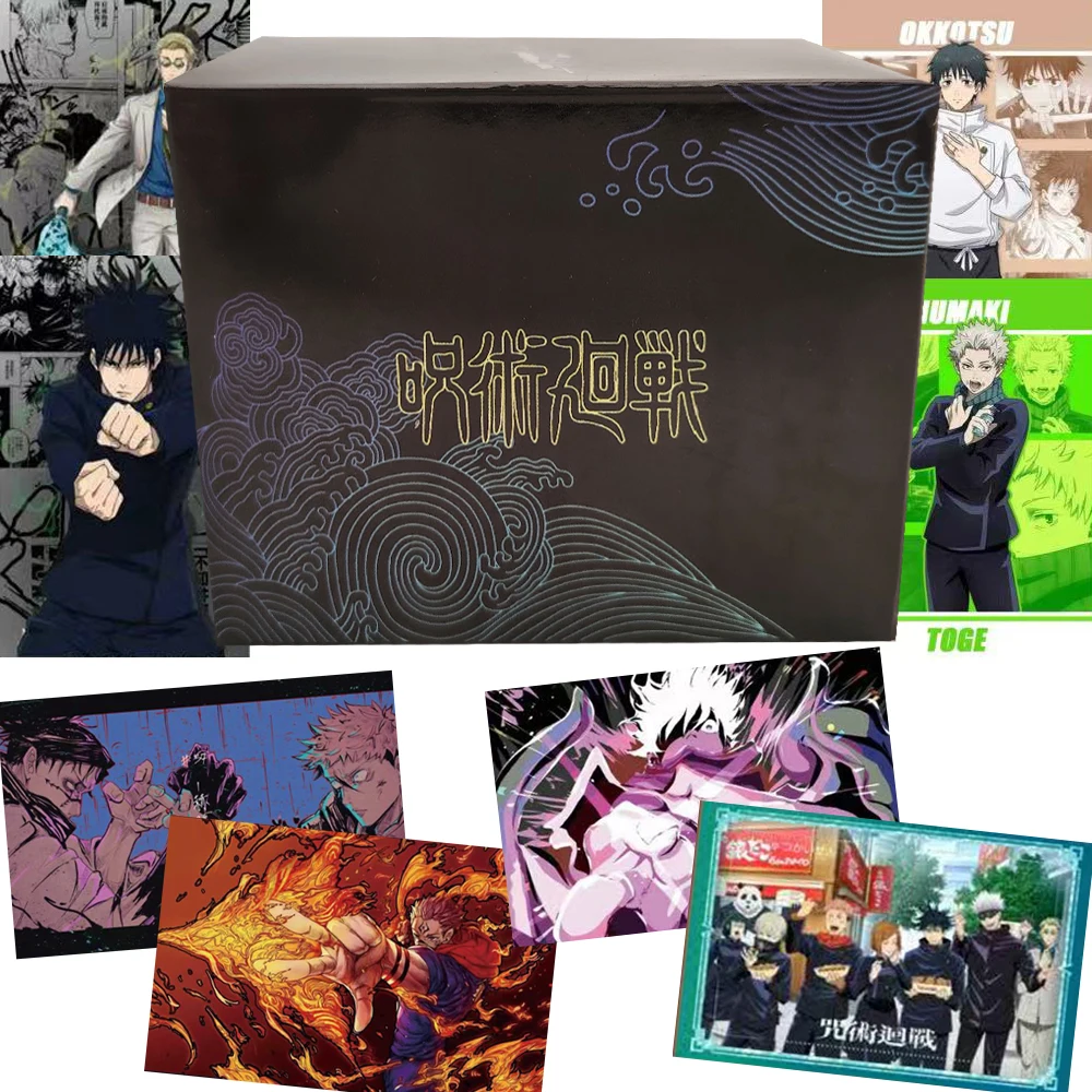 Japanese Anime Jujutsu Kaisen Fushiguro Megumi Gojo Satoru Trendy and Exquisite Collection Cards Peripheral Card Bricks Toy Gift
Japanese Anime Jujutsu Kaisen Fushiguro Megumi Gojo Satoru Trendy and Exquisite Collection Cards Peripheral Card Bricks Toy Gift