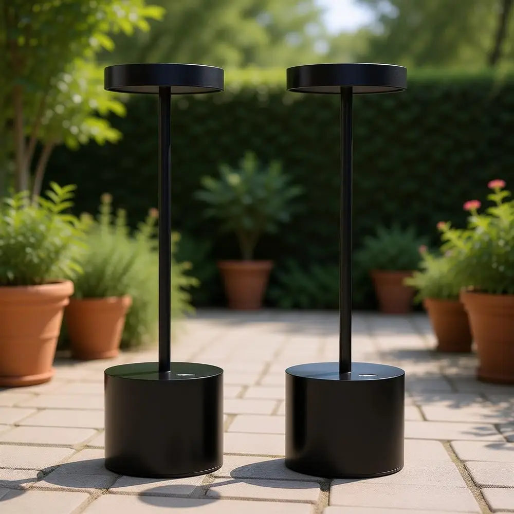 2 комплекта перезаряжаемых светодиодных настольных ламп, портативные светильники с питанием от аккумулятора и регулировкой яркости, идеально подходят для использования в помещении и на улице (черные)
2 комплекта перезаряжаемых светодиодных настольных ламп, портативные светильники с питанием от аккумулятора и регулировкой яркости, идеально подходят для использования в помещении и на улице (черные)