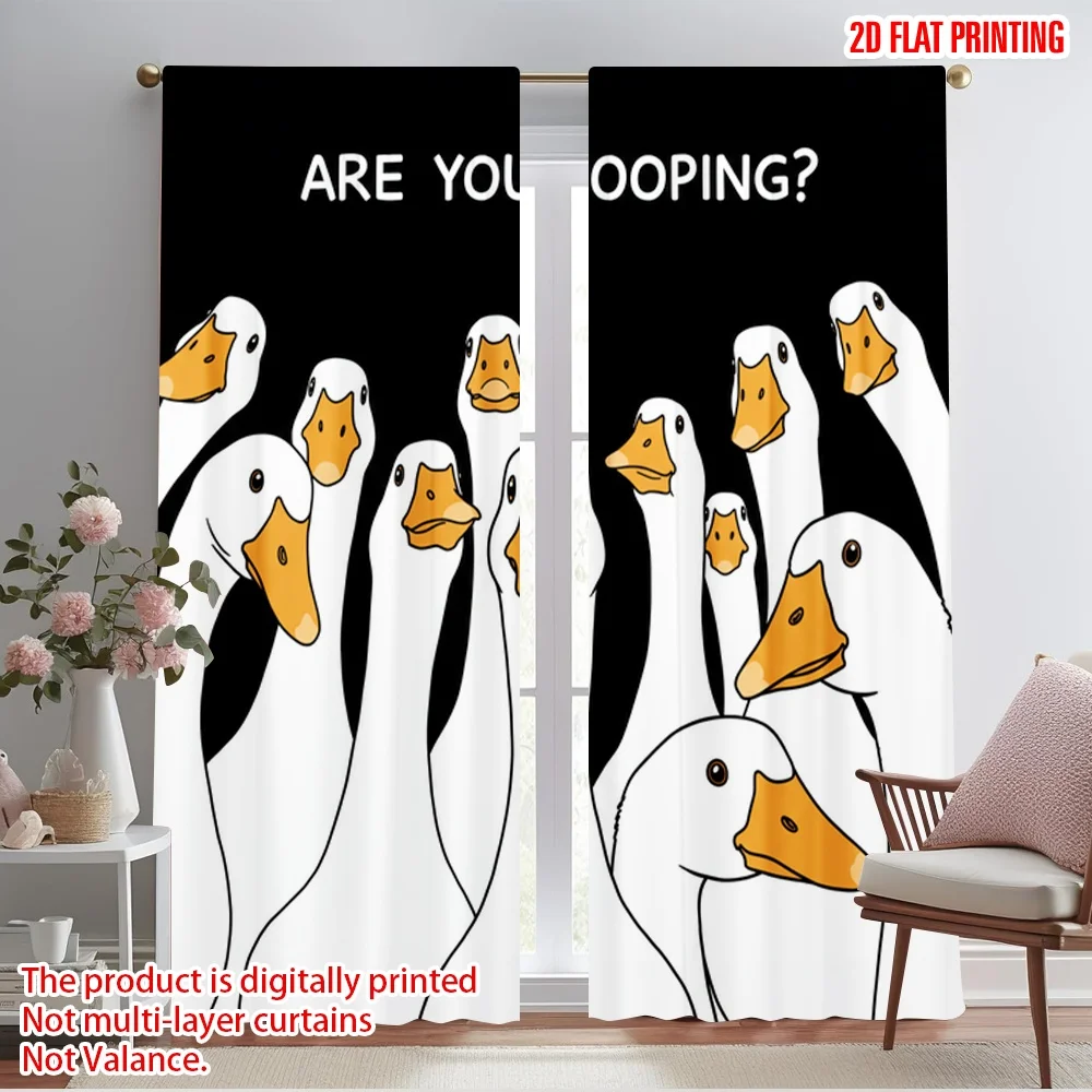 2pcs 2D flat printing Window Curtains Funny Goose Meme Fabric Without Electricity Festive Curtains Perfect for Festive Wall
2pcs 2D flat printing Window Curtains Funny Goose Meme Fabric Without Electricity Festive Curtains Perfect for Festive Wall