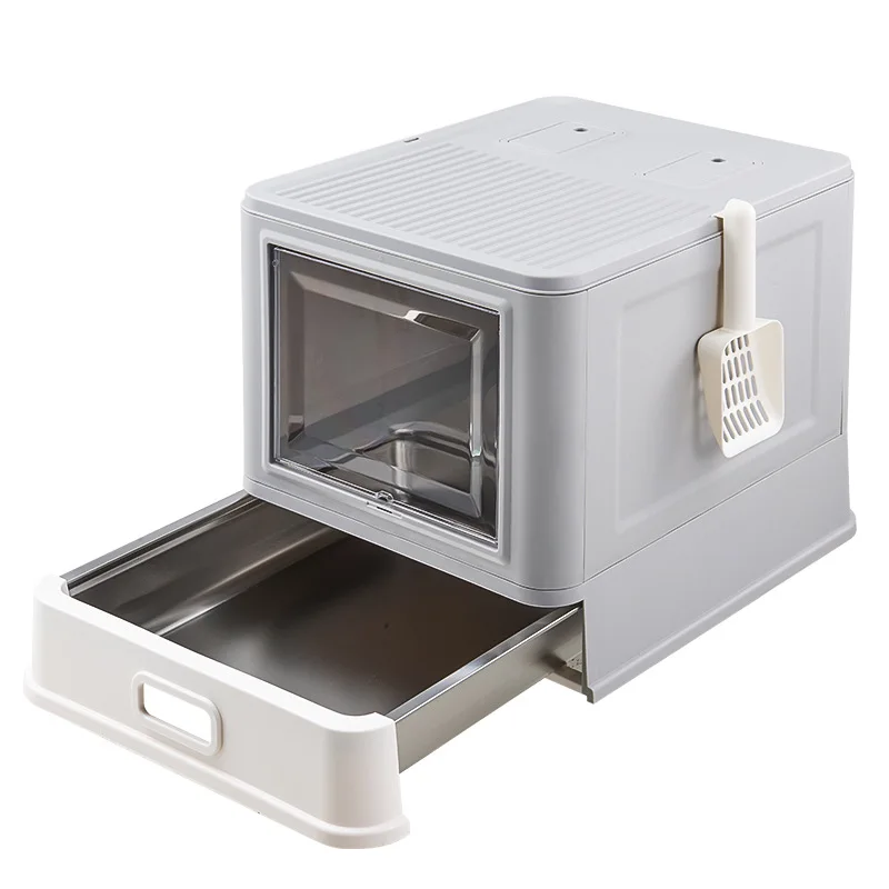 Litter Drawer Enclosure Drawer Type Deodorization Enclosed Drawer Folding Stainless Steel Cat Litter Box Cat Toilet Pet Cat
Litter Drawer Enclosure Drawer Type Deodorization Enclosed Drawer Folding Stainless Steel Cat Litter Box Cat Toilet Pet Cat