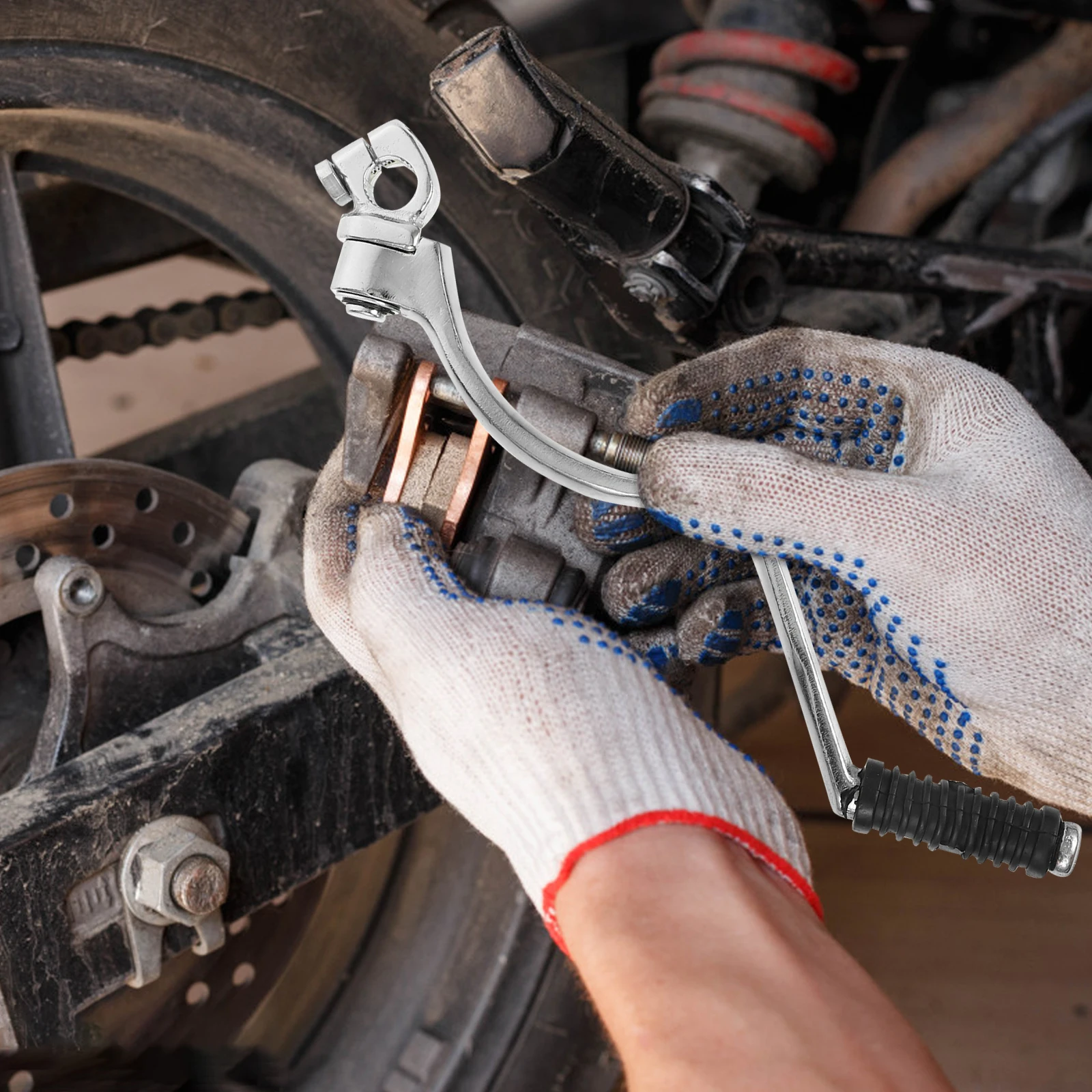 1pc Folding Gear Shifter Motorcycle Metal Starter Lever Iron Shift Foot Lever 15Mm Hole Diameter Durable Long-Lasting Easy
1pc Folding Gear Shifter Motorcycle Metal Starter Lever Iron Shift Foot Lever 15Mm Hole Diameter Durable Long-Lasting Easy