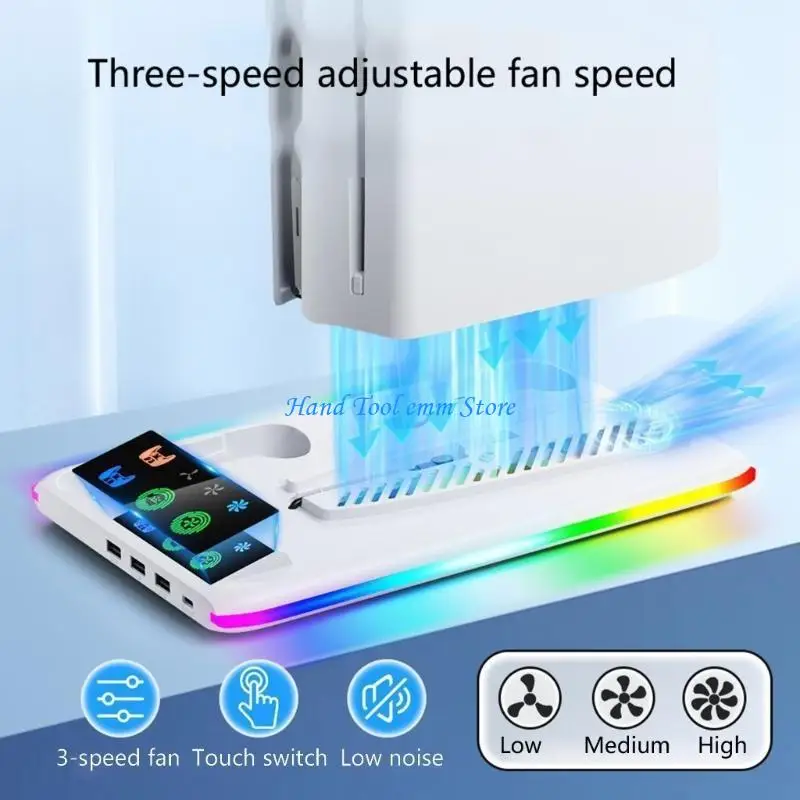 H37F Cooling Stand Base and Charging Station with Lighting Effects & 3 Speed Fan
H37F Cooling Stand Base and Charging Station with Lighting Effects & 3 Speed Fan