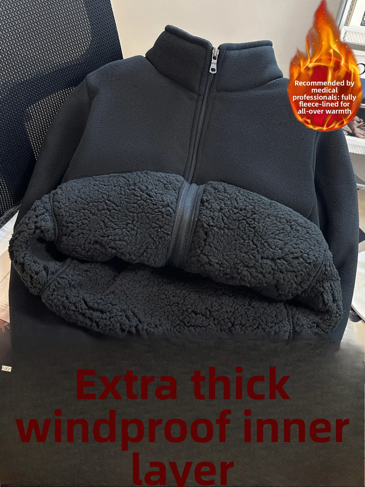 Утепленная ветрозащитная куртка с подкладкой из овечьего флиса для ночевок, утолщенное хлопковое пальто для защиты от холода, зимнее женское пальто...
Утепленная ветрозащитная куртка с подкладкой из овечьего флиса для ночевок, утолщенное хлопковое пальто для защиты от холода, зимнее женское пальто...