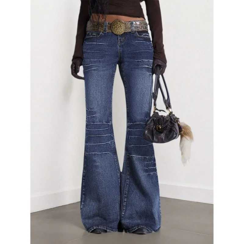 Women's High Stretch Mid Waist Slim Fit Flare Jeans Retro Sexy Y2K Streetwear Vintage Washed Denim Pants Korean Fashion
Women's High Stretch Mid Waist Slim Fit Flare Jeans Retro Sexy Y2K Streetwear Vintage Washed Denim Pants Korean Fashion