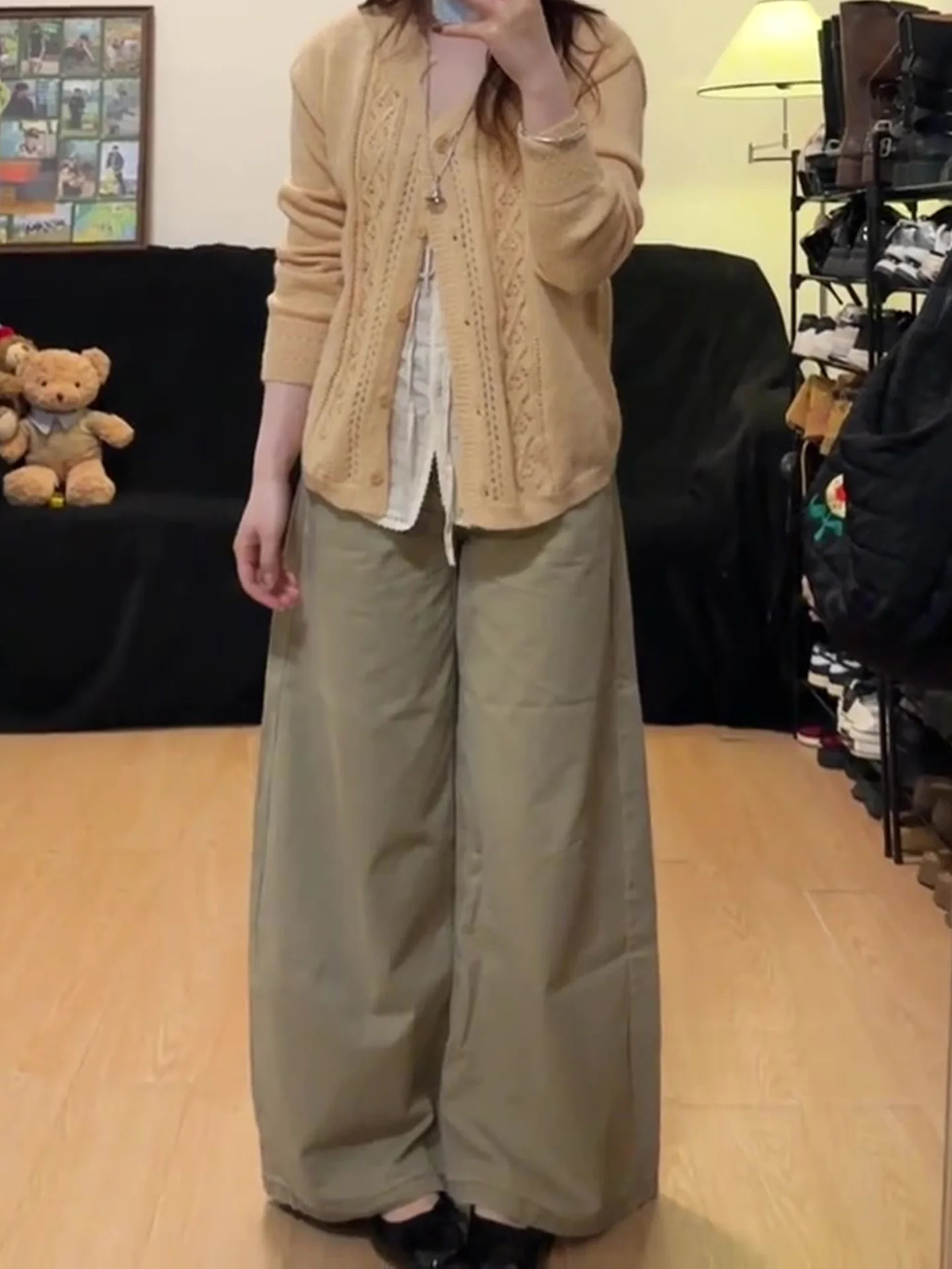 American Style High Waist Wide Leg Jeans Women's Summer New Washed Slim Fit Pear Shape Body Color Khaki Denim Pants
American Style High Waist Wide Leg Jeans Women's Summer New Washed Slim Fit Pear Shape Body Color Khaki Denim Pants
