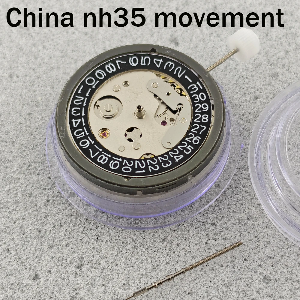 China nh35 Movement Watch Movement 3 o'clock Black/White Calendar High Accuracy 24 Jewels Replacement Japan nh35 Movement
China nh35 Movement Watch Movement 3 o'clock Black/White Calendar High Accuracy 24 Jewels Replacement Japan nh35 Movement