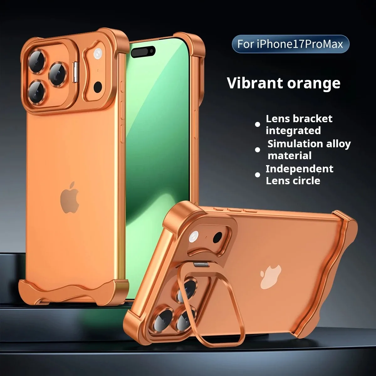 Metal Frameless Bumper Lens Holder Shockproof Case Heat Dissipation Phone case apply to iPhone 17 16 15 14 Air Pro Max
Metal Frameless Bumper Lens Holder Shockproof Case Heat Dissipation Phone case apply to iPhone 17 16 15 14 Air Pro Max