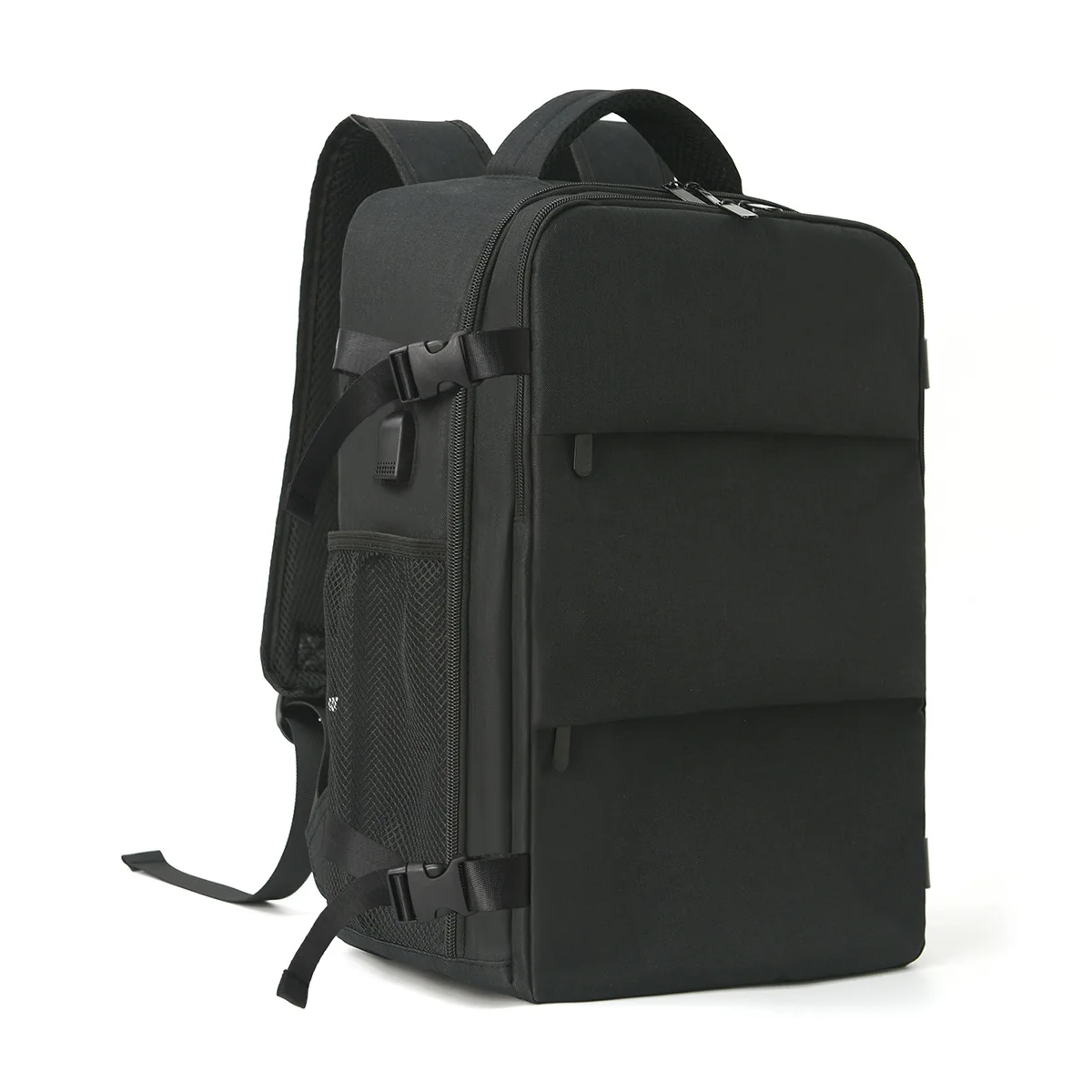 Black Business Laptop Backpack with Breathable Mesh Back Panel Adjustable Shoulder Straps and Luggage Strap Suitable
Black Business Laptop Backpack with Breathable Mesh Back Panel Adjustable Shoulder Straps and Luggage Strap Suitable