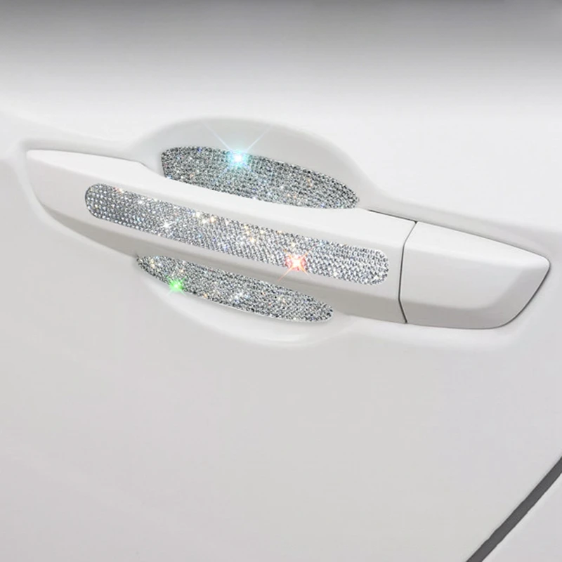 8PCS Rhinestone Car Door Handle Anti-scratch Reflective Stickers Door Handle Protection Sticker Anti-scratch Protection Strip
8PCS Rhinestone Car Door Handle Anti-scratch Reflective Stickers Door Handle Protection Sticker Anti-scratch Protection Strip