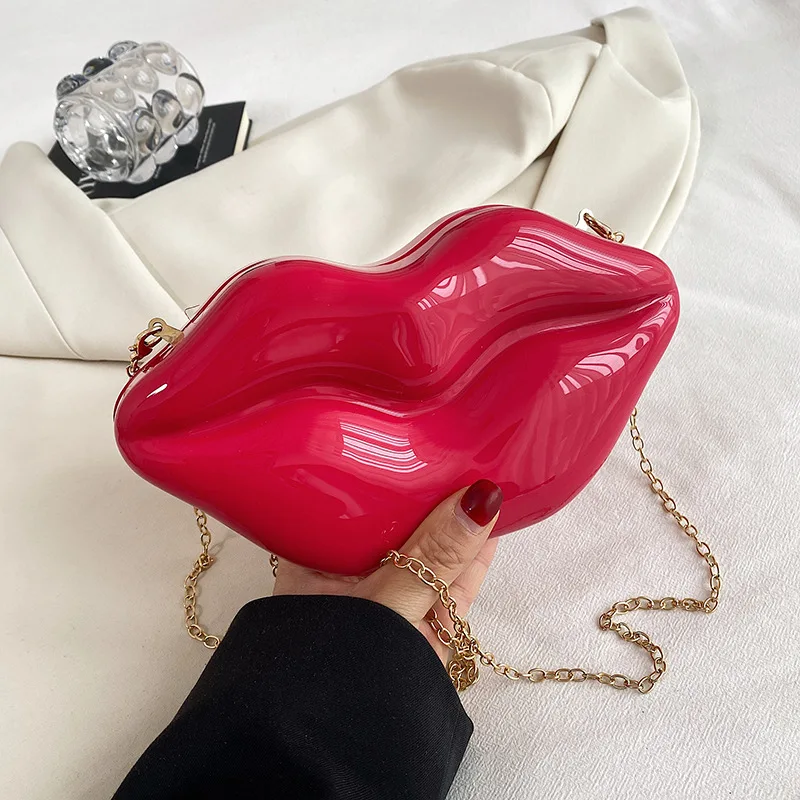 Red Lip Shaped Chain Bag Novelty Mini Shoulder Bag Women's Stylish Crossbody Bag
Red Lip Shaped Chain Bag Novelty Mini Shoulder Bag Women's Stylish Crossbody Bag