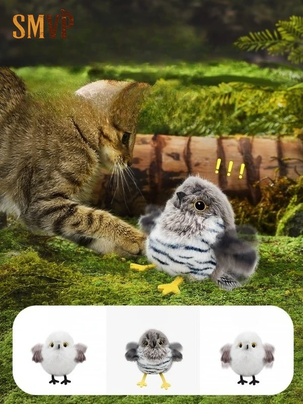 Flapping Bird Cat Toy Interactive Electronic Moving Bird Toy For Indoor Cats Touch Activated Plush Kitten Toy Pet Toys
Flapping Bird Cat Toy Interactive Electronic Moving Bird Toy For Indoor Cats Touch Activated Plush Kitten Toy Pet Toys