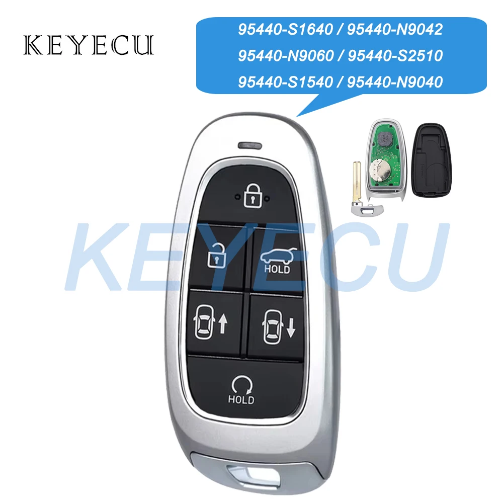 Keyecu 95440-S1640 N9042 N9060 S2510 S1540 N9040 For Hyundai Santa Fe Tucson Staria 2020-2024 6 Buttons Smart Remote Car Key Fob
Keyecu 95440-S1640 N9042 N9060 S2510 S1540 N9040 For Hyundai Santa Fe Tucson Staria 2020-2024 6 Buttons Smart Remote Car Key Fob
