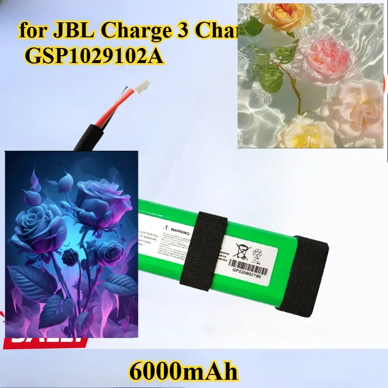 3.7V 6000mAh Battery Suitable for JBL Charge 3 Charge3 GSP1029102A Bluetooth Speaker Battery Board
3.7V 6000mAh Battery Suitable for JBL Charge 3 Charge3 GSP1029102A Bluetooth Speaker Battery Board