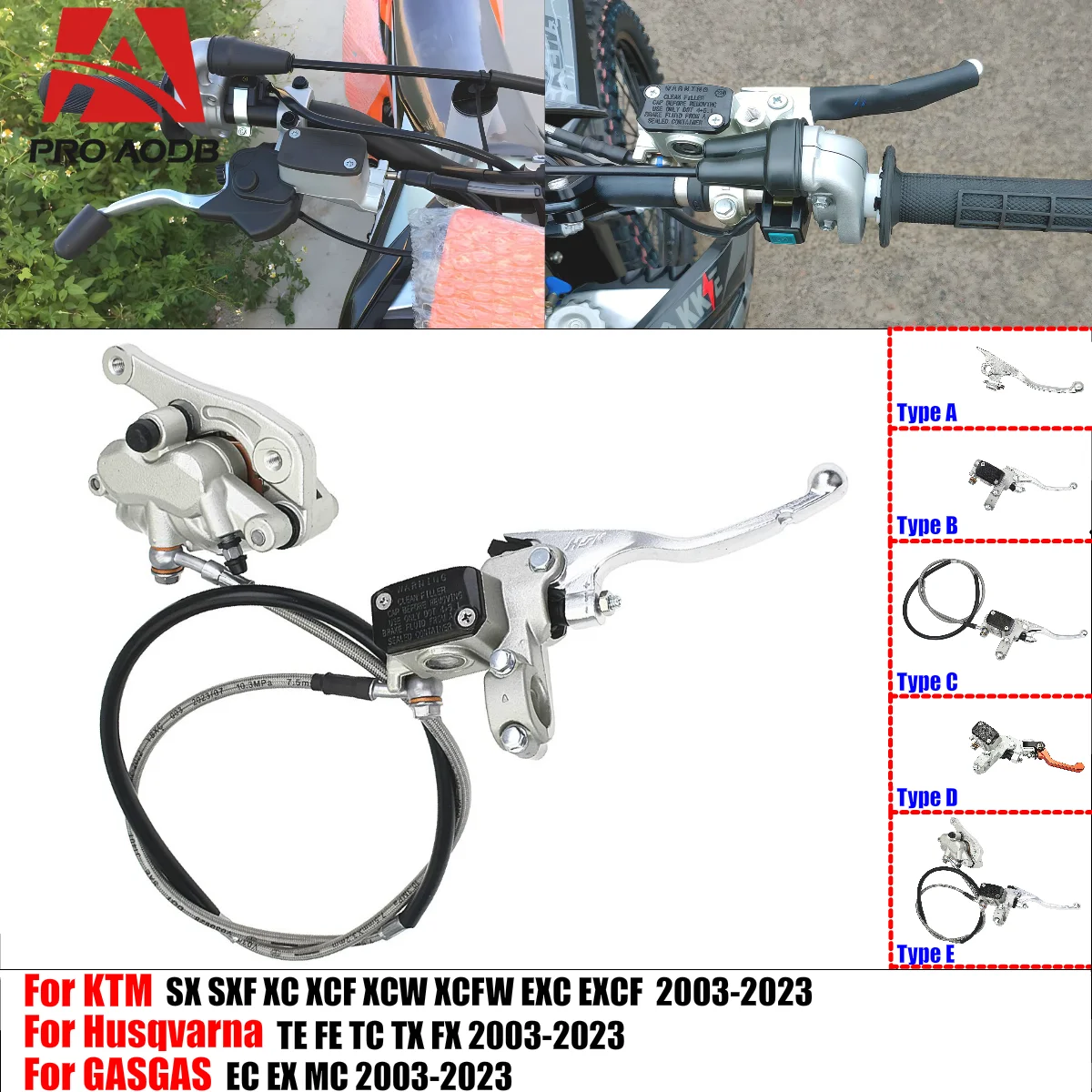 For KTM EXC EXCF XC XCF SX SXF XCW Husqvarna TE FE TC FC TX FX 2003-2023 High-Quality Motorcycle Brake Master Cylinder Suite
For KTM EXC EXCF XC XCF SX SXF XCW Husqvarna TE FE TC FC TX FX 2003-2023 High-Quality Motorcycle Brake Master Cylinder Suite