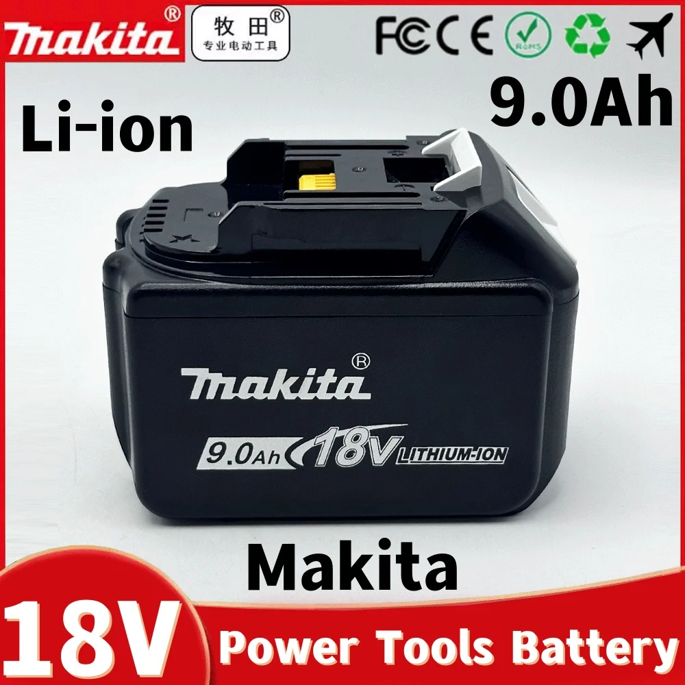 New 9.0Ah Makita 18V Battery BL1830 Rechargeable Battery 18v Replacement Power Tool Battery For Makita BL1815 BL1860BL1840
New 9.0Ah Makita 18V Battery BL1830 Rechargeable Battery 18v Replacement Power Tool Battery For Makita BL1815 BL1860BL1840