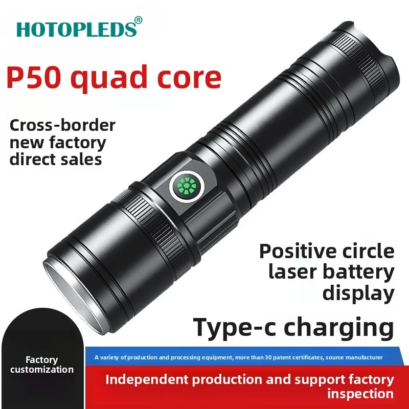 Новый фонарик с зумом P50, уличный зарядный фонарик из алюминиевого сплава, сильный свет, многофункциональный аварийный рабочий фонарь
Новый фонарик с зумом P50, уличный зарядный фонарик из алюминиевого сплава, сильный свет, многофункциональный аварийный рабочий фонарь