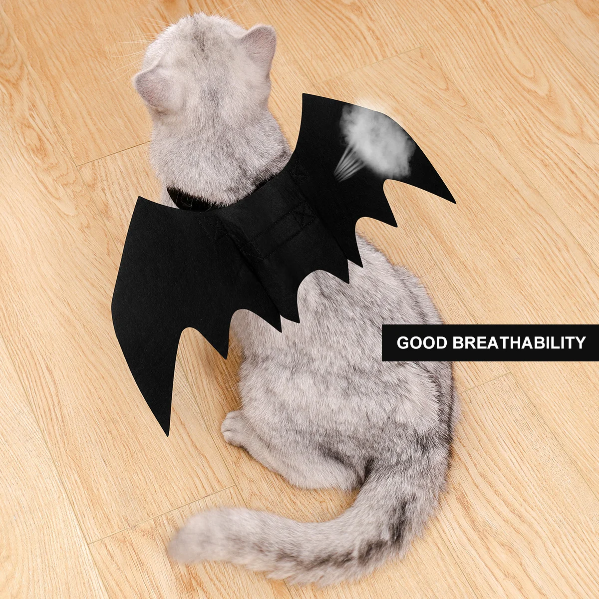 1Pcs Cat Dog Halloween Costume Bat Wing Black Felt Light Texture No Restraint Mysterious Easy Adjust
1Pcs Cat Dog Halloween Costume Bat Wing Black Felt Light Texture No Restraint Mysterious Easy Adjust