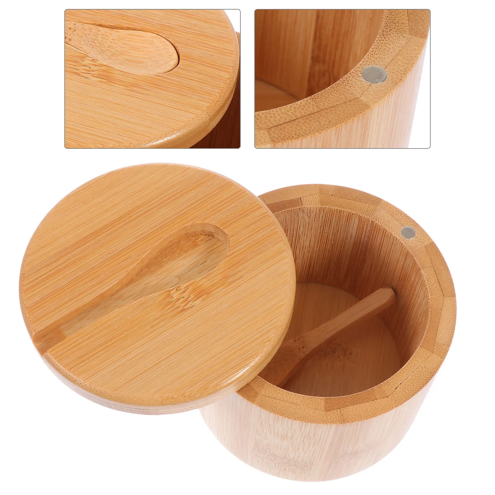 1Set Seasoning Jar Bamboo Condiment Holder Practical Kitchen Supply Spice Canister Salt Pepper Chili Powder Storage Box 
1Set Seasoning Jar Bamboo Condiment Holder Practical Kitchen Supply Spice Canister Salt Pepper Chili Powder Storage Box