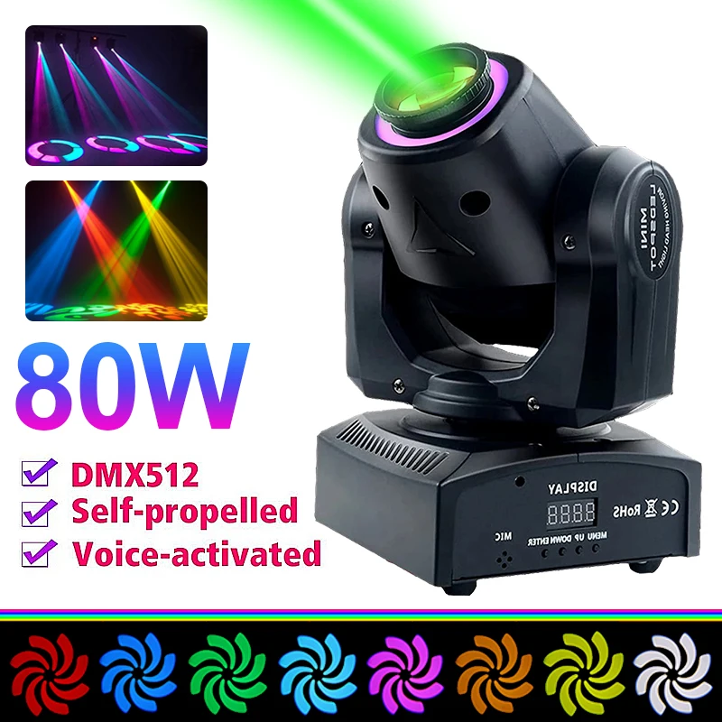80W Mini Beam Moving Head Light Gobo/Patter Professional Effect For Disco DJ Wedding Nightclubs Vocal Concert Stage Lighting
80W Mini Beam Moving Head Light Gobo/Patter Professional Effect For Disco DJ Wedding Nightclubs Vocal Concert Stage Lighting
