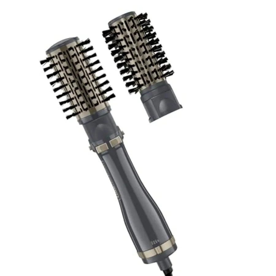 Hot Air Styling Brush Set for All Hair Types: Tourmaline Ceramic, Multicolor, 2-inch 1.5-inch Bristles, Rotating Dryer Attachme
Hot Air Styling Brush Set for All Hair Types: Tourmaline Ceramic, Multicolor, 2-inch 1.5-inch Bristles, Rotating Dryer Attachme