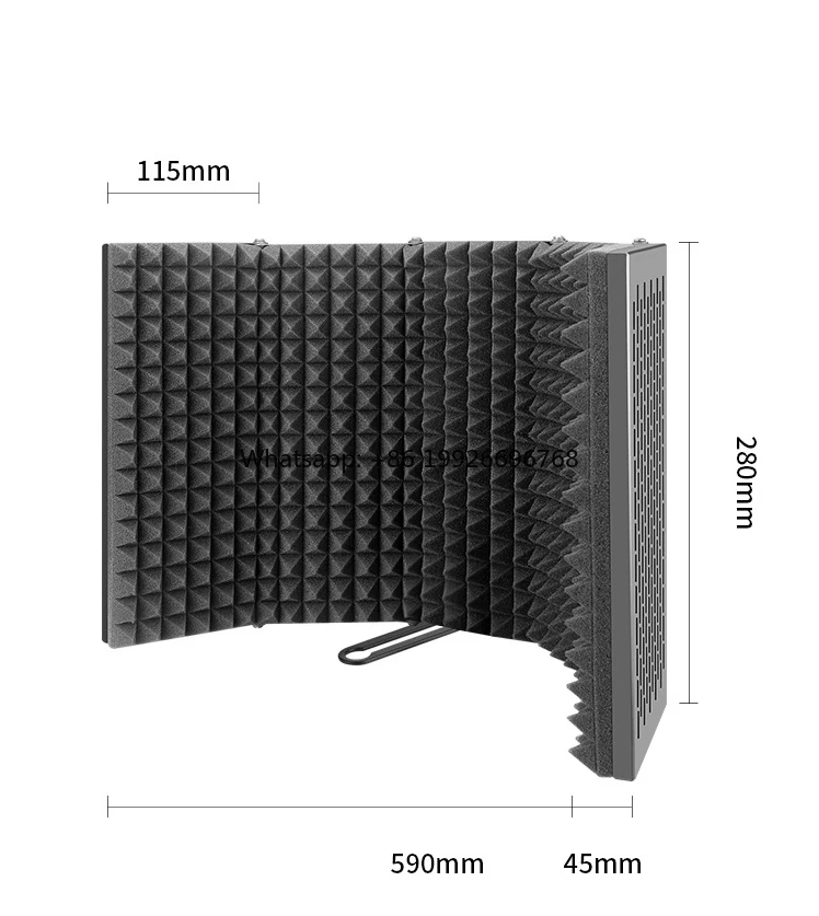 Hot 5-Panel Foldable Microphone Isolation Shield Curved Surface Wind Screen Accessory for Recording Studio Parts Accessories
Hot 5-Panel Foldable Microphone Isolation Shield Curved Surface Wind Screen Accessory for Recording Studio Parts Accessories