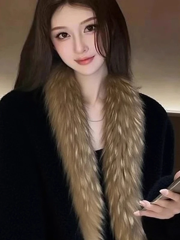 Black Loose Knitted Open Cardigan Women's Winter Fashion Slimming Design Sensation Coat Upper Body French Style Short Coat
Black Loose Knitted Open Cardigan Women's Winter Fashion Slimming Design Sensation Coat Upper Body French Style Short Coat