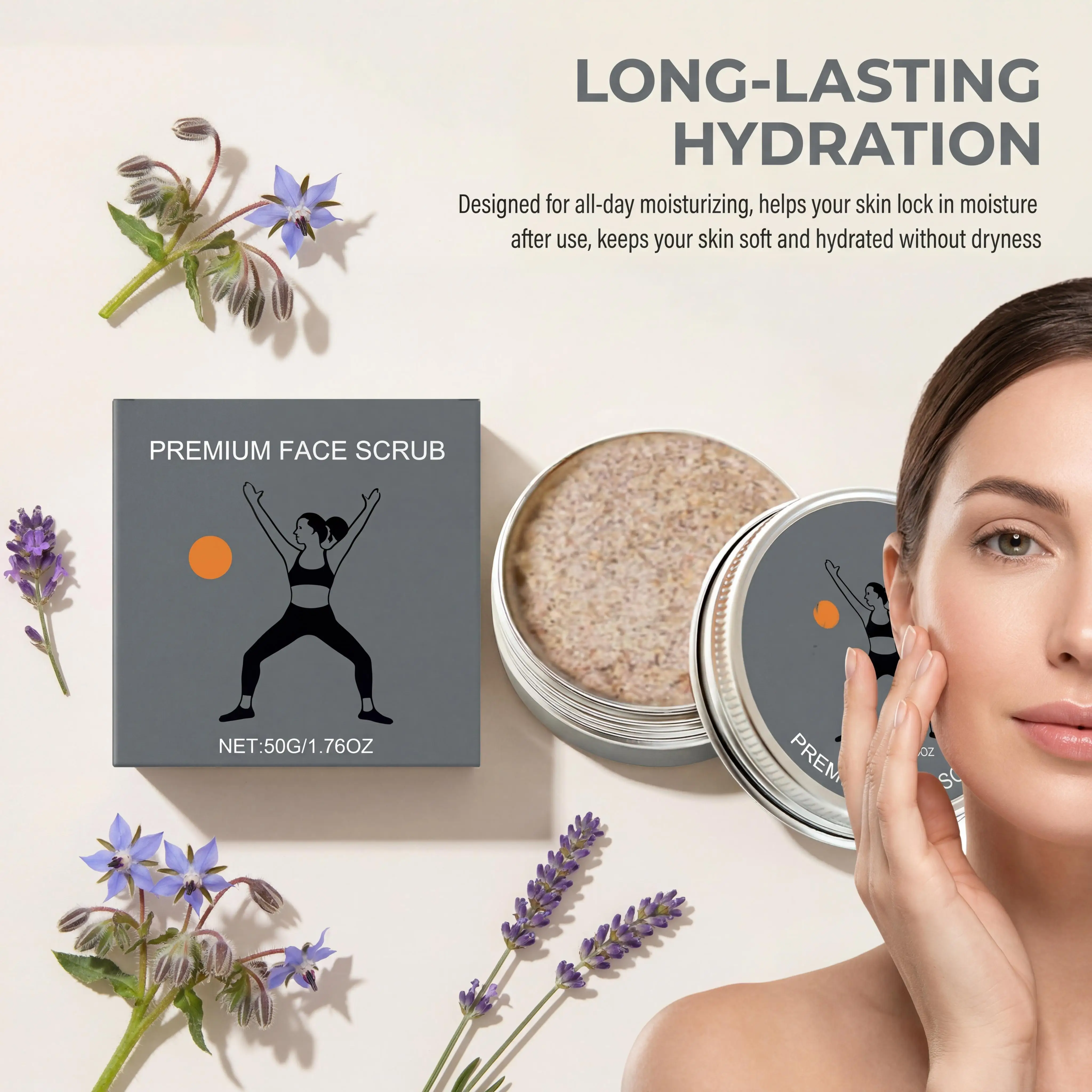Lavender Face Exfoliating Scrub Cream Mild Cleanse Pores Dirt Deep Exfoliate Reduce Dead Skin Enhance Face Smooth Facial Scrub
Lavender Face Exfoliating Scrub Cream Mild Cleanse Pores Dirt Deep Exfoliate Reduce Dead Skin Enhance Face Smooth Facial Scrub