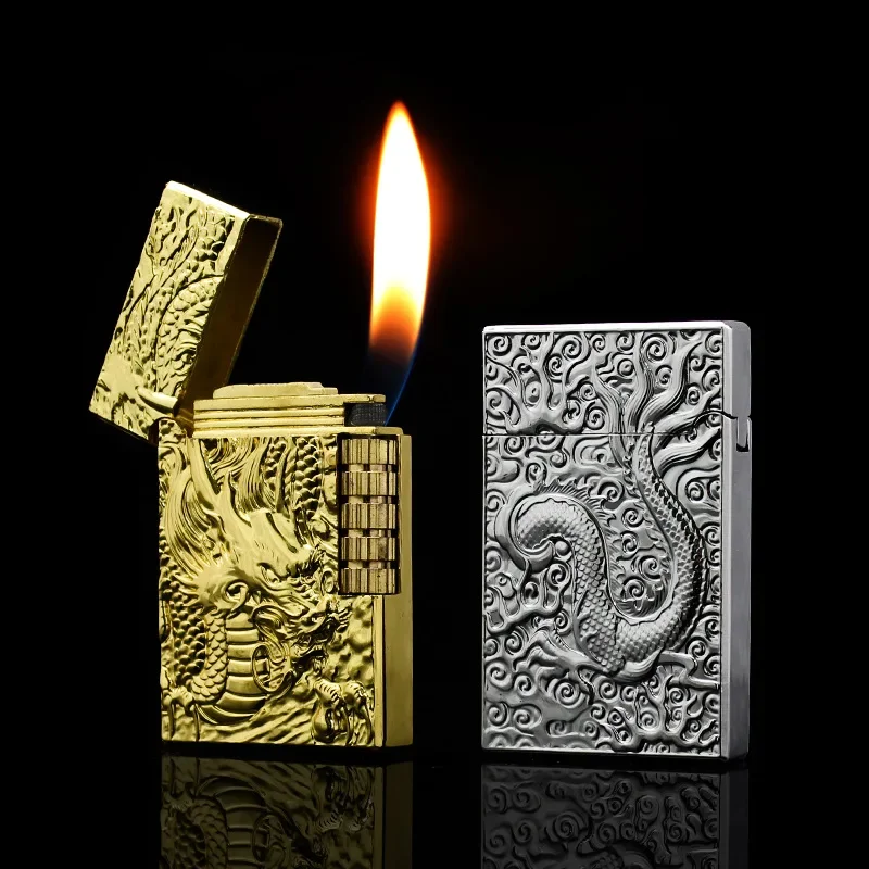 Dragon Metal Relief Butane Gas High Fire Lighter Portable Outdoor Windproof Cigar Lighter Candle Gift for Men
Dragon Metal Relief Butane Gas High Fire Lighter Portable Outdoor Windproof Cigar Lighter Candle Gift for Men