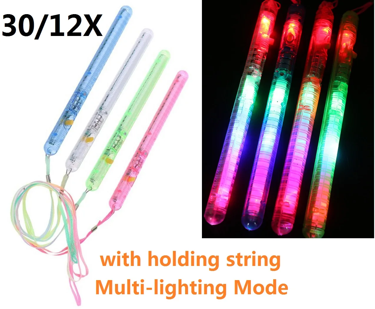 12 Pcs LED Glow Sticks Flashing Lights for Concert Party Festivals Lightweight Portable Christmas New Year
12 Pcs LED Glow Sticks Flashing Lights for Concert Party Festivals Lightweight Portable Christmas New Year