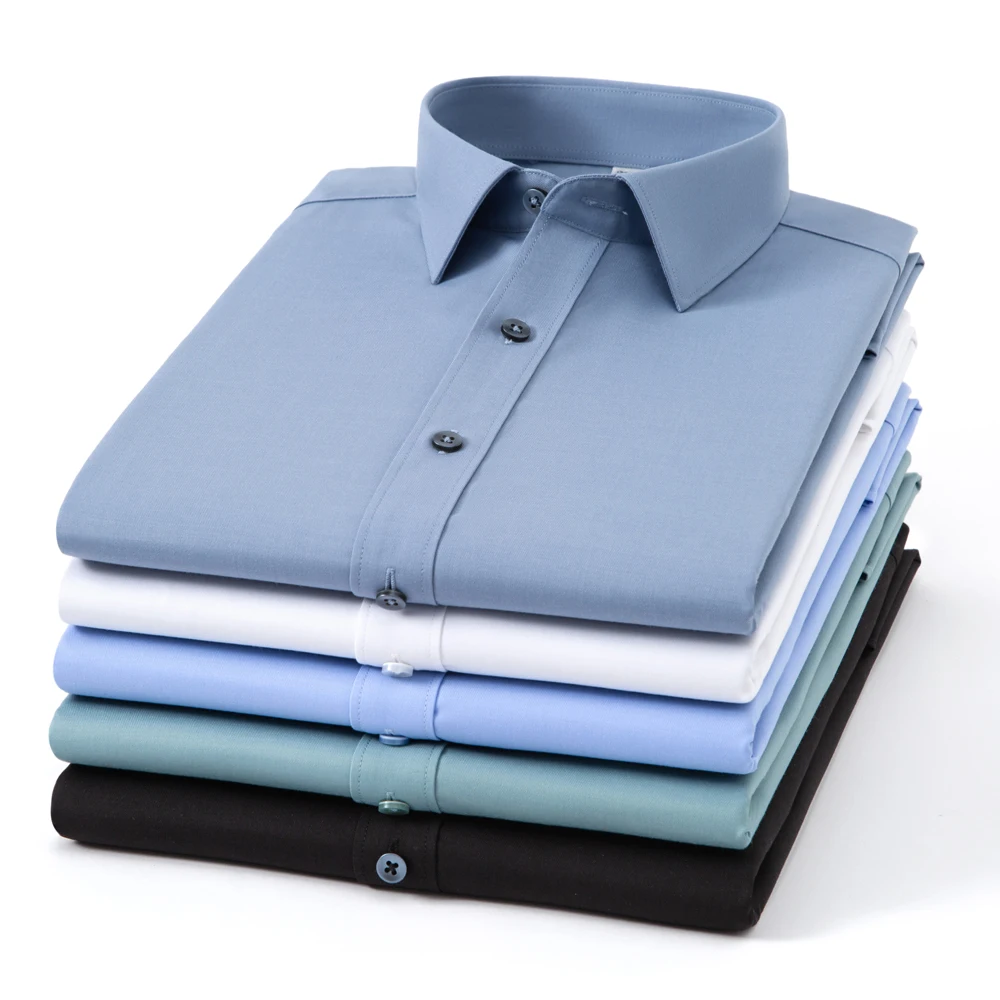 Men's Solid Color Stretch Modal Easy-Care Long Sleeve Shirt No Pocket All-Season Comfort Soft Regular Fit Versatile Casual Shirt
Men's Solid Color Stretch Modal Easy-Care Long Sleeve Shirt No Pocket All-Season Comfort Soft Regular Fit Versatile Casual Shirt