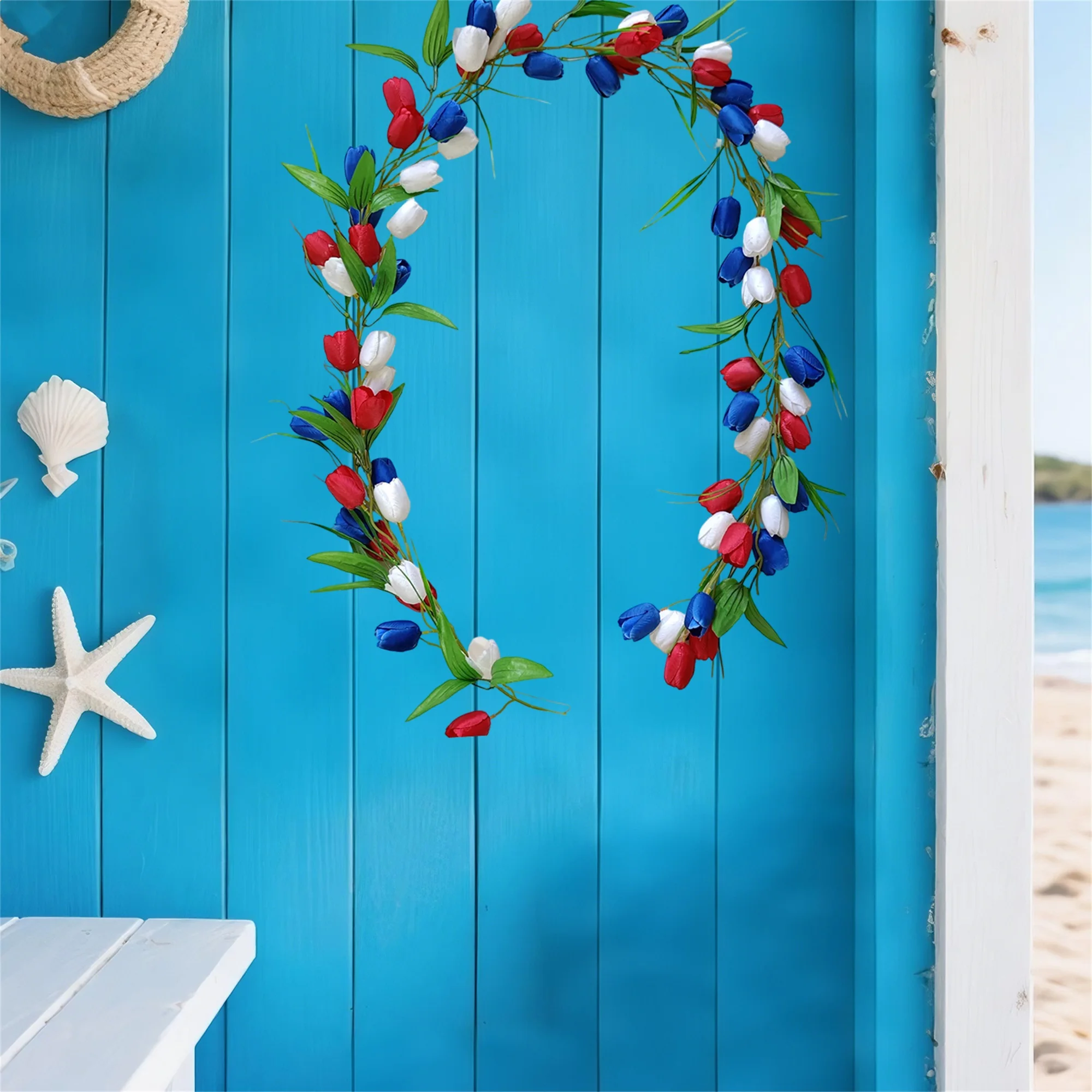 Искусственная гирлянда подсолнечника с красными белыми и синими цветами для патриотических украшений на 4 июля — летняя цветочная лоза для
Искусственная гирлянда подсолнечника с красными белыми и синими цветами для патриотических украшений на 4 июля — летняя цветочная лоза для