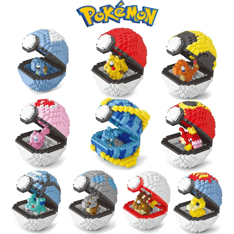 Конструктор Покемон мяч в сборе, аниме Picachu Charizard Doll, кукла бластоз Бульбазавр гэнгар, фигурки, игрушка для детей, подарок
Конструктор Покемон мяч в сборе, аниме Picachu Charizard Doll, кукла бластоз Бульбазавр гэнгар, фигурки, игрушка для детей, подарок