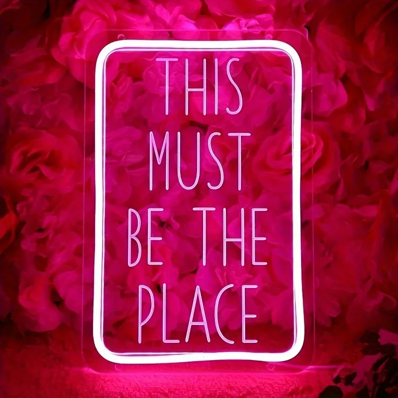 This Must Be The Place Neon Sign Adjustable LED Neon Light For Room Decor Bedroom Bar Birthday Gift Powered By USB
This Must Be The Place Neon Sign Adjustable LED Neon Light For Room Decor Bedroom Bar Birthday Gift Powered By USB