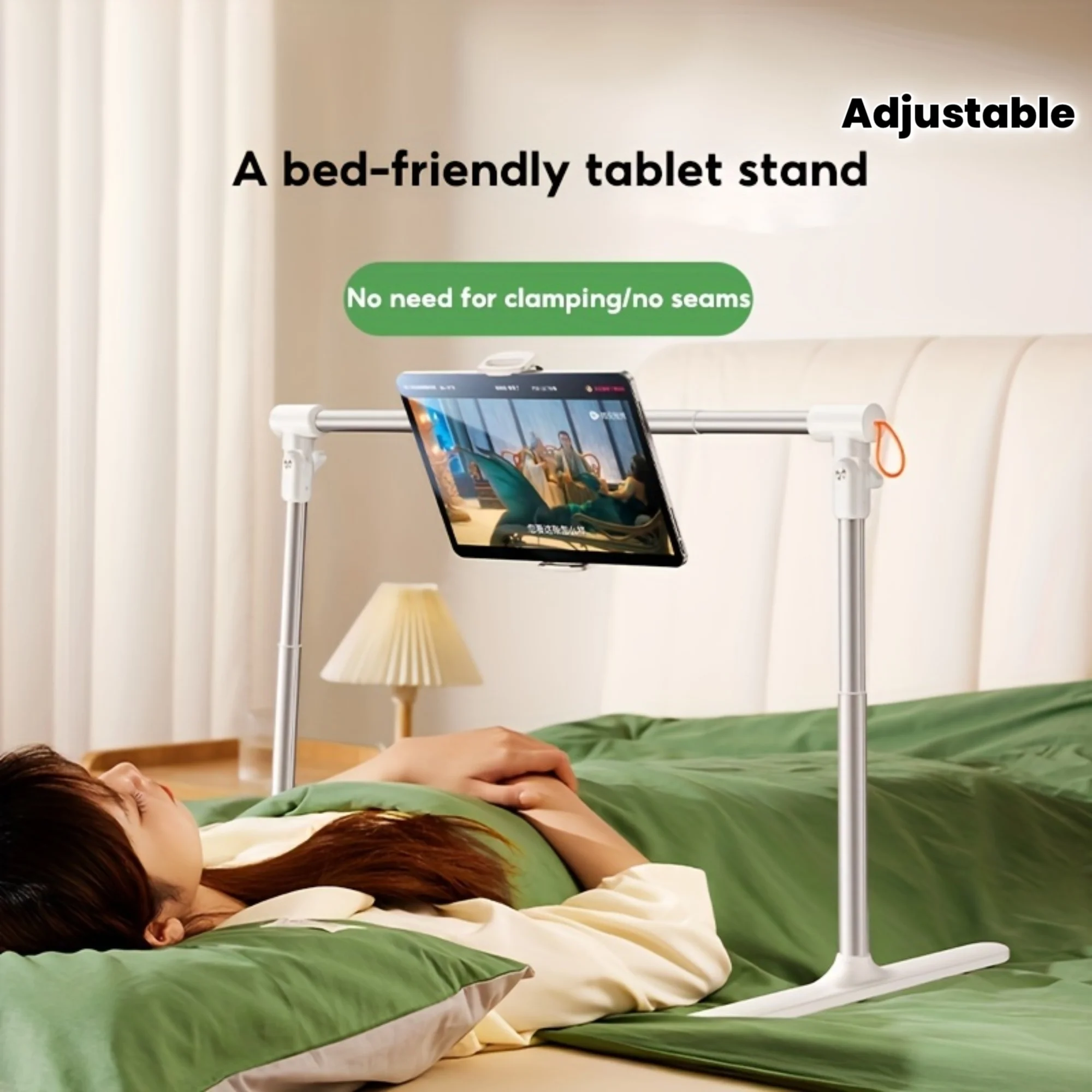 Adjustable Telescopic Flat Phone Stand (with Clip-On Base) — Dual-purpose Bedside/easel Stand, Suitable for Bedside Tables
Adjustable Telescopic Flat Phone Stand (with Clip-On Base) — Dual-purpose Bedside/easel Stand, Suitable for Bedside Tables