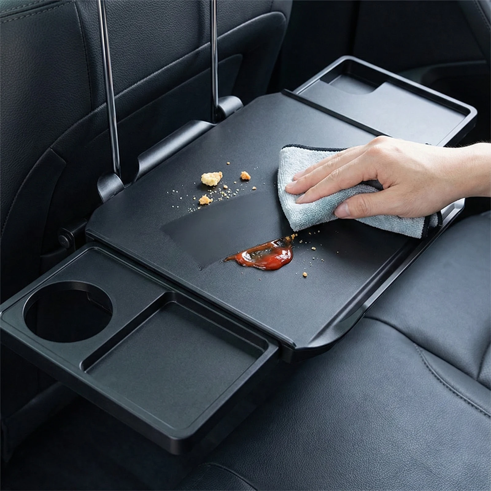 Adjustable Rear Car Dining Table with Phone Mount Foldable Food Tray Desk Multifunctional Laptop Desk for Travel Rvs Road Trip
Adjustable Rear Car Dining Table with Phone Mount Foldable Food Tray Desk Multifunctional Laptop Desk for Travel Rvs Road Trip